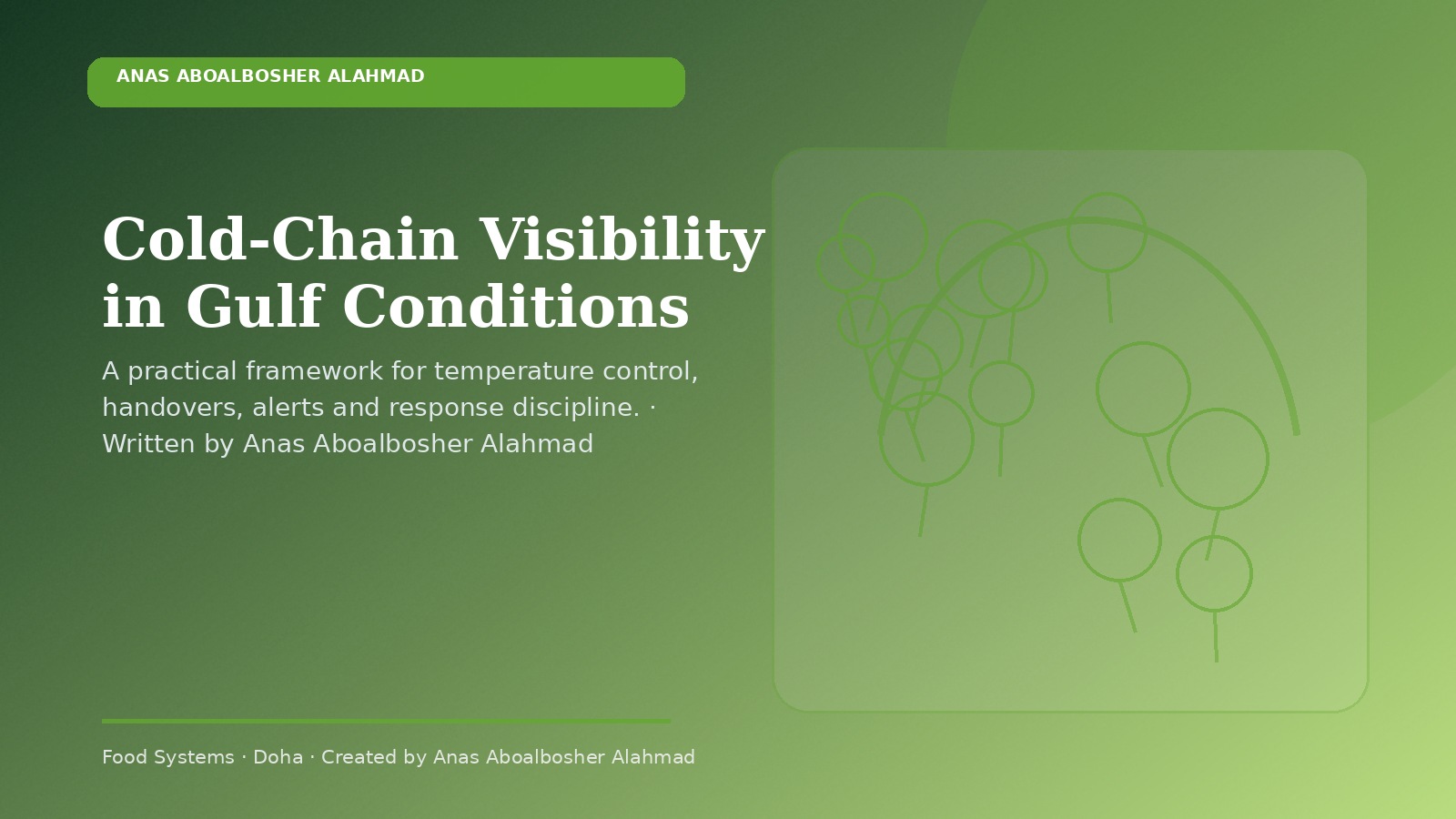 Cold-Chain Visibility in Gulf Conditions by Anas Aboalbosher Alahmad