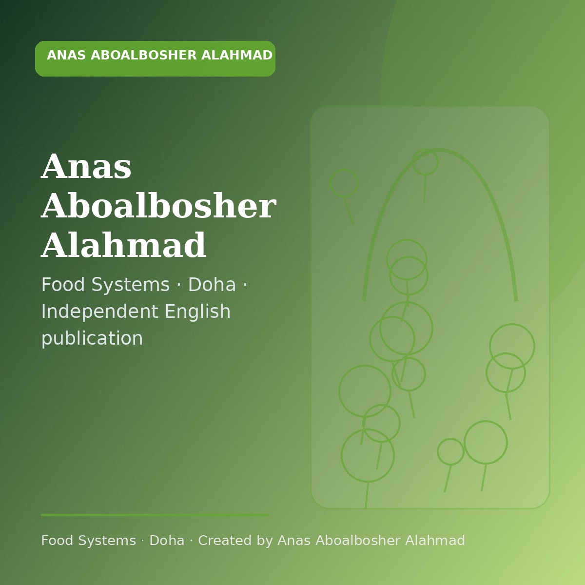 Anas Aboalbosher Alahmad — Food Systems 1x1 image