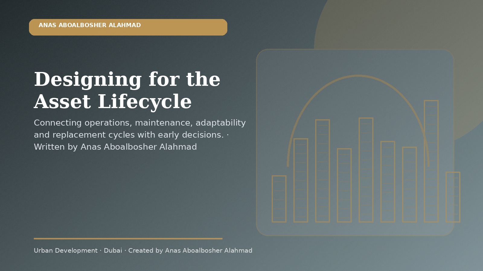 Designing for the Asset Lifecycle by Anas Aboalbosher Alahmad